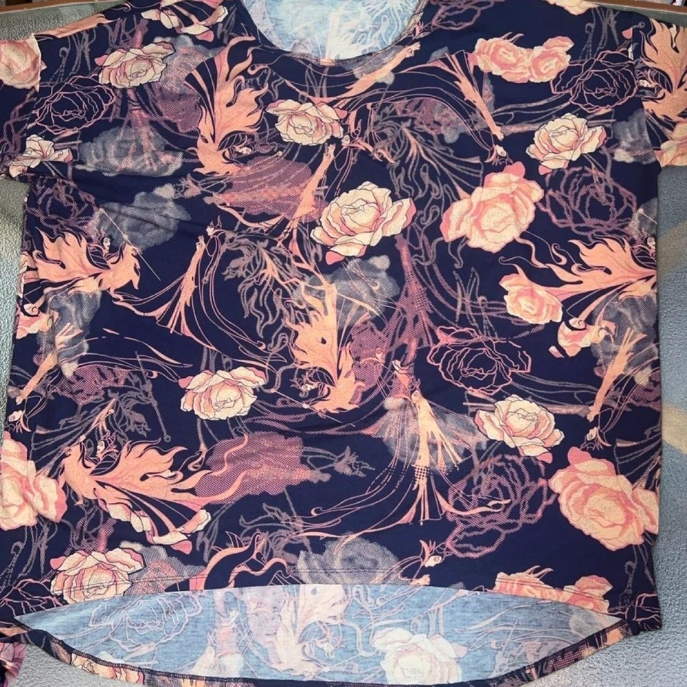 Disney Villains Maleficent Irma Tunic Top Large LuLaRoe Floral DisneyBound